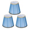 3PCS Cloth Lamp Shade E14 ClipOn Lampshade for Candle Chandelier