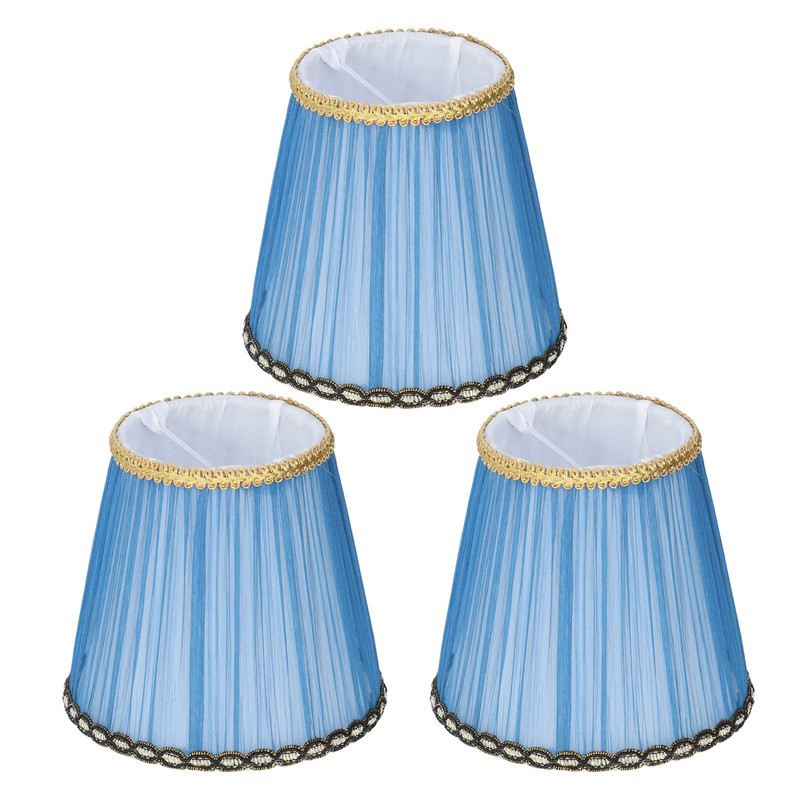 3PCS Cloth Lamp Shade E14 ClipOn Lampshade for Candle Chandelier