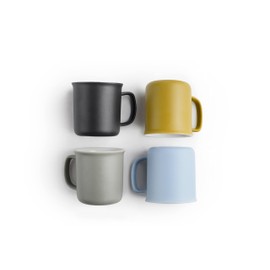 IBILI - Set di 4 tazze da caffè, 110 ml, espresso Colorfull