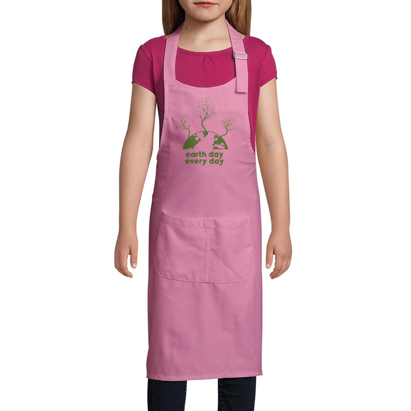 Fabulous Kinderschürze 2 Taschen Küche Rosa Earth Day, Every Day