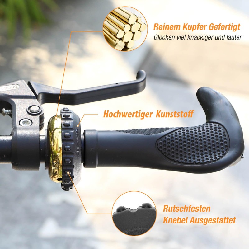 Tavaler Bicycle Bell Mountain Bike, 2024 Innovative Rotating Bell Bicycle,