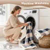 PU MEI Sherpa Fleece Throw Blanket 60" x 80" Reversible