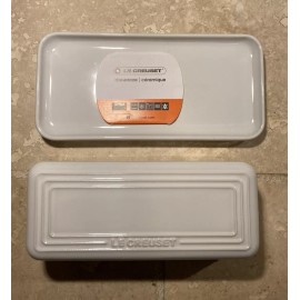 Le Creuset "White" Signature Butter Dish LE CREUSET Stoneware Covered Single Stick