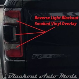 Blackout Auto Mods Tail Light Blackout Precut Smoke Vinyl Overlay Tint For 2019-2024 RAM Pickup