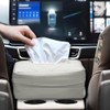 HEVLE Car Tissue Holder, PU Leather Tissues Box, Car Backseat