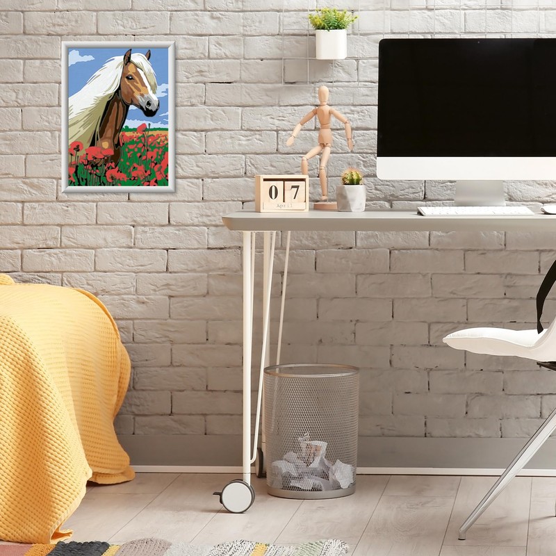 Ravensburger CreArt D Classic: Haflinger Horse Painting Set by Numbers