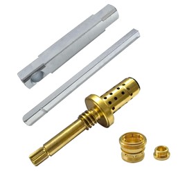 Complete REB Valve Rebuild Kit for Symmons Temptrol Valve with TA-10 Spindle Assembly, TA-4 Hot and Cold Seats T-35A/B Seat Removal Tools (Valve Rebuild Kit with TA-10 Spindle)