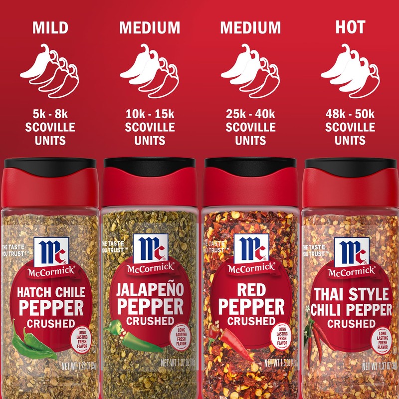 McCormick Crushed Red Pepper, 1.5 oz (Pack of 6)
