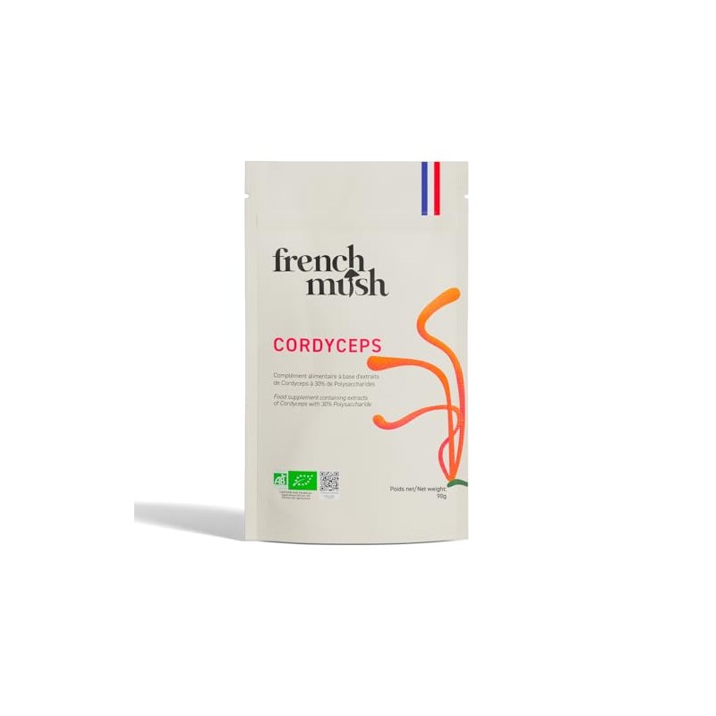 Doypack Cordyceps-Pulver – 90 g Vegan – Pilz für Wohlbefinden, Körperliche