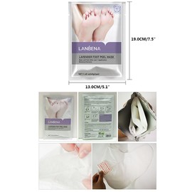 Mascarilla Exfoliante de Pies Ultra Hydrating - 2 Pares Mascarilla Exfoliante de Pies, Relajación Suaviza la Piel y Retira Callos, Ultra Hydrating, Lo Aclara, para Hombres y Mujeres (Lavanda)