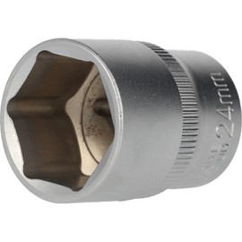 BRILLIANT TOOLS BT022815 1/2 Inch Hexagonal Socket, 24 mm [Powered by KS Tools]
