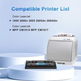 HeatZen 124A Toner Cartridge Replacement for HP 124A Cyan Toner Cartridge for Color LaserJet 1600 2600 2600n 2605 2605dn 2605dtn CM1015 CM1017 MFP Printer Ink, Q6001A