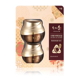 Sooryehan Bichaek Ginseng Yoon Cream 50ml + 25ml / 수려한 비책진생 윤 크림 50ml + 25ml