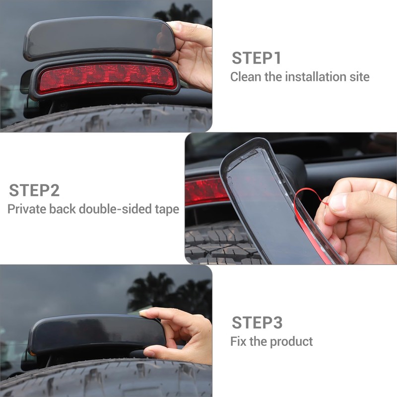PDKLIN for Bronco 3rd Brake Light Cover Compatible with Ford