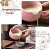 Buucup Matcha Whisk Set, Ceramic Matcha Set Includes Matcha Bowl,