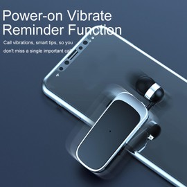 BT Headset, Stable BT Technology, HD Microphone, Cordless Business Headset with CVC Noise Cancellation for Business (Silver)