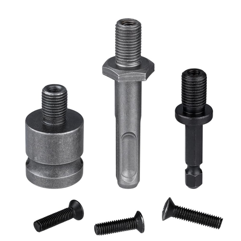Gasea 3Pcs Drill Chuck Adapter Connecting Extension Rod to 1/2-20UNF