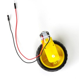 4 Sets TT Motor with Leads, DC 3-6V Gearbox Motor Dual Shaft 200RPM Ratio 1:48 Motor with Tire Wheel Kit for Arduino DIY Smart Car Robot