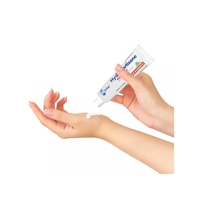 Globe Hydrocortisone Maximum Strength Cream 1% w/ Aloe, Anti-Itch Cream