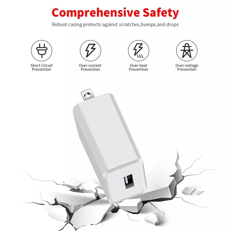 Unbranded 1-2 US Plug 5V 2A USB Port Wall Charger