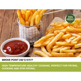 Sign Camline Camelina Oil Bundle by Olimega | Cold-Pressed Virgin Camelina Oil (1.32 gallon) & Roasted Camelina Oil (16.9 Fl oz) | High Smoke Point 475F | Rich in Omega-3 & Vitamin E | Alternative to Olive Oil