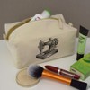 'Vintage Sewing Machine' Canvas Wash Bag/Makeup Case (CS00043271)