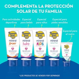 Banana Boat, Protector Solar Mineral Sport 50 FPS 180 ml