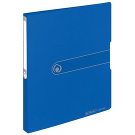 Herlitz Herlitz 11217130 Ringbuch A4 (PP, 2-Ring-Kombi-Mechanik, 2,7 cm Rücken, 16 mm Füllhöhe) opak blau