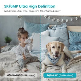 Vimtag Security Camera Indoor, 4MP Baby Camera Monitor with App, Human/Sound/Motion Recording and Alerts, Pet Camera with Two Way Talk, Night Vision, Cloud & SD Card Storage