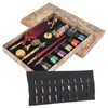 Feather Pen Set European Style British Retro Lacquer Stamp Dipped