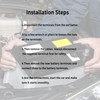2PCS Battery Terminal Connectors,Heavy Duty Battery Terminals Positive and Negative