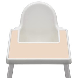 High Chair Placemat compatible with IKEA Antilop Baby High Chair - Dishwasher Safe, BPA Free Silicone Placemats – Baby Led Feeding Foods Placemat for Toddler and Babies (Nude)