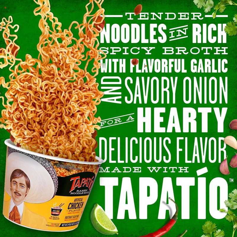Tapatio Spicy Ramen Noodle Soup Big Bowl - Chicken Flavor