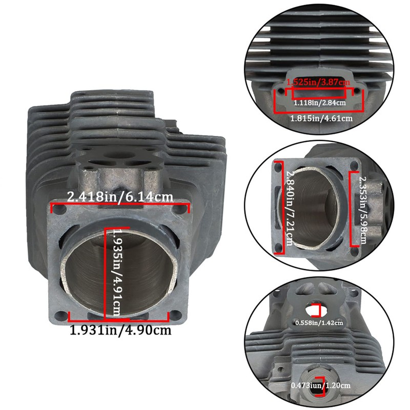 YSMN Big Bore Cylinder Piston Kit 50mm Replacement for Stihl