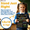 Double-Sided First Day of School Chalkboard Board, 12×10 Inch