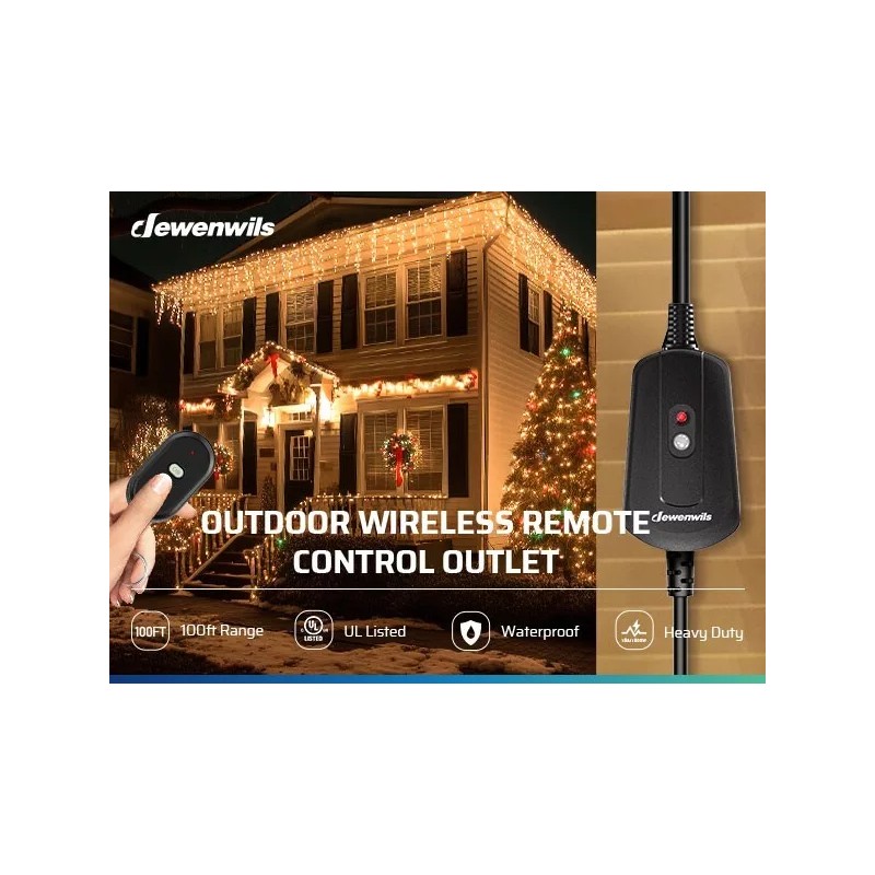 DEWENWILS Remote Control Outlet Switch Wireless Remote Control Outlet Switch