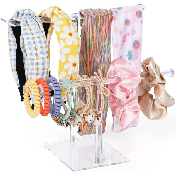 Does not apply Headband Holder Scrunchie Holders Acrylic, Clear Hair