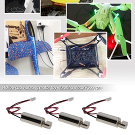 eMagTech KPD7C-0716 Coreless Vibration Motor 217 mm x 7 mm 3 V 7500 rpm Strong Vibration Micro for Smart Bracelet Toy Pack of 5