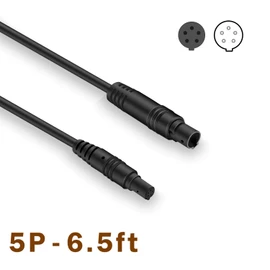 YQMAJIM Backup Camera Extension Cable, 5 Pin 6.5 Ft Dash Cam Cord Car Dash Camera Rear View Cord Wires