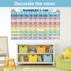 Boho Math Posters Numbers 1-100 Classroom Decorations Chart for Teachers，Number