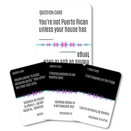 Dios Mio! Party Game Puerto Rico EXPANSION - Bilingual Comedy Card Game for Latinos, Fun for Family Game Night, Ages 17+, 4-10 Players, 30-60 Min Playtime, Made by Fitz Games