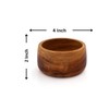 Handmade Wooden Snack Serving & Key Bowl, Decorative Countertop, 4