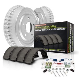 Power Stop KOE15265DK Autospecialty Rear Replacement Brake Kit-OE Brake Drums & Ceramic Brake Pads
