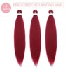 YeahPerfect Light Burgundy Red Braiding Hair Pre Stretched Easy Braids