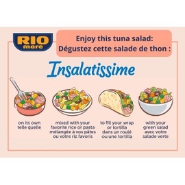 Rio Mare - Insalatissime Couscous and Light Tuna, Ready to Eat Salad, High in Protein, No Preservatives, 160g