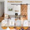 StickNGo Barn Door Locks, 90/180 Degree Right Angle Flip Gate
