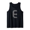 Creative Bold Dark Grey Letter E - Alphabet - Marker
