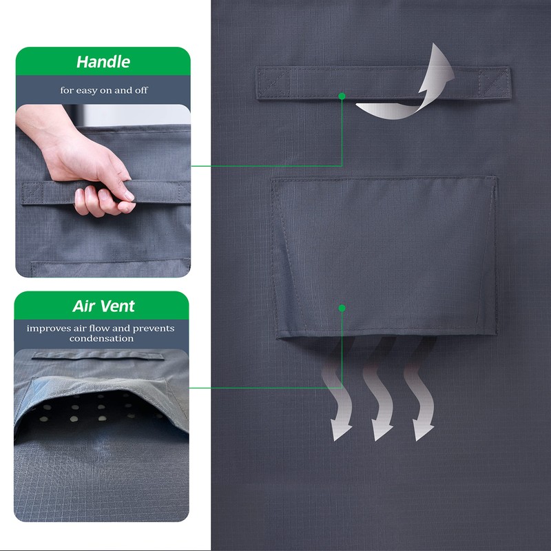 F&J Outdoors Heavy Duty Waterproof UV Resistant I Shape 3Seater