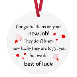 New Job Gifts Farewell Gifts for Colleagues Goodbye Gifts Ceramic Ornament Keepsake Sign Decor Gift for Colleague Leaving Gifts for Women Men Going Away Gifts for Coworker