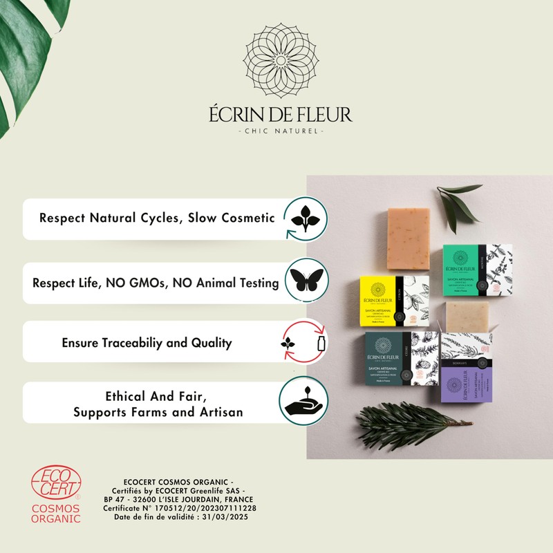 Écrin De Fleur - Handmade Tea Tree Oil Soap Organic,